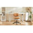 Duthill Armless Home Office Chair, Faux Leather Swivel Task Chair with Back-1956040515