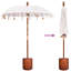 190 cm W X 190 cm D Market Parasol with Manual Lift
