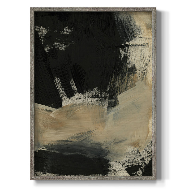 «Baked Paintstrokes VI», reproduction encadrée - bois massif, H 11 po x l 9 po