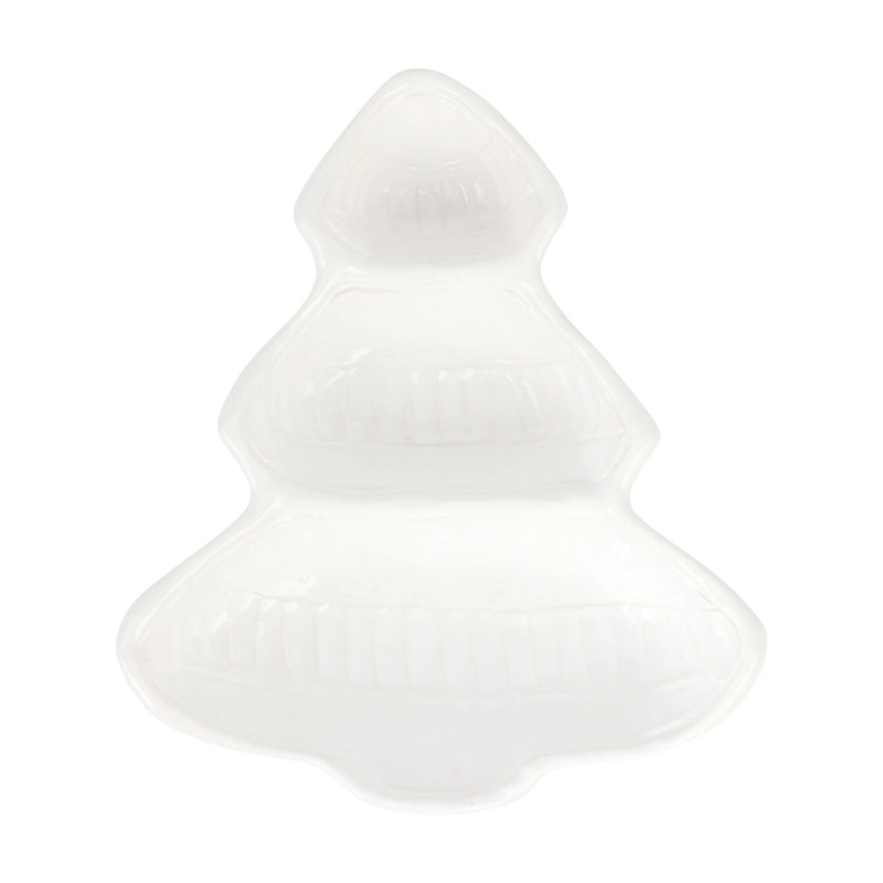 Pietra Natale Figural Tree Three-Part Server
