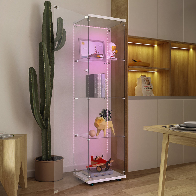 Vitrine en verre trempé, Blanc