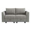 61" Square Arm Modular Loveseat with Storage Space-214142224