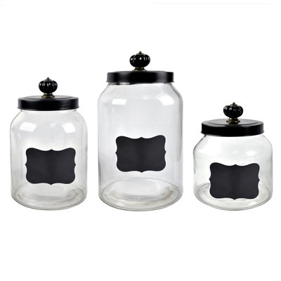 Glass Canister - Set of 3