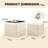 Faux Leather Storage Ottoman set-1261808478