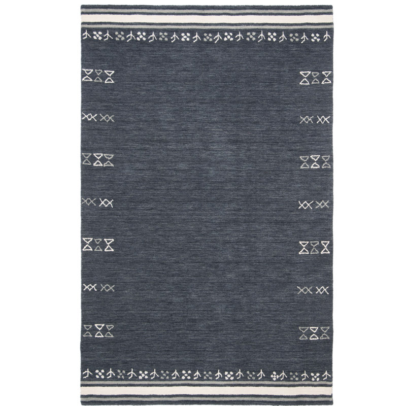 Himalaya Hand Loomed Wool Southwestern Area Rug, Rectangle 10' x 14'