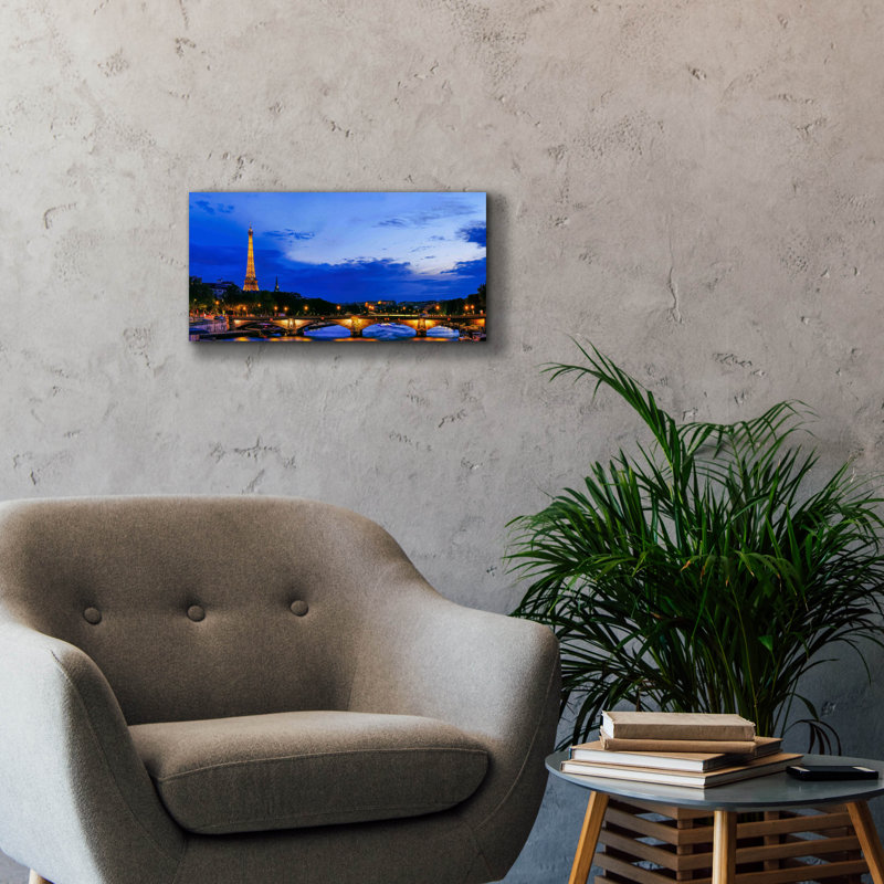 «Paris Seine River» par Epic Portfolio, H 12 po x l 24 po x P 0,75 po