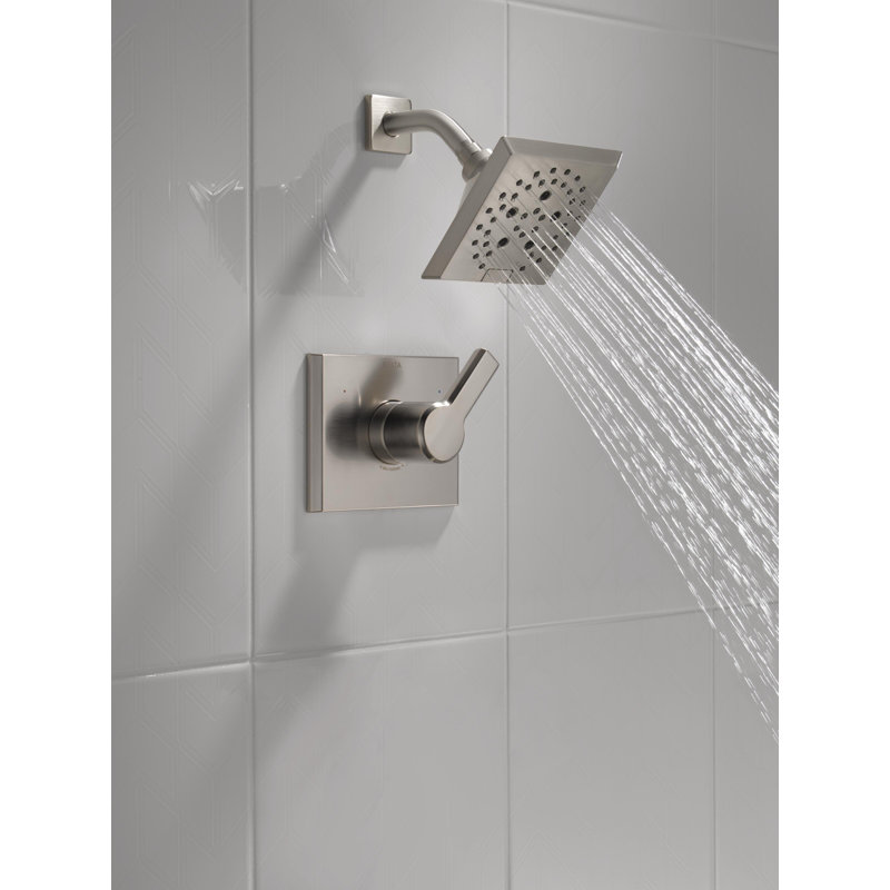 Pivotal 14 Series Shower Faucet with H2okinetic Technology, Stainless Steel