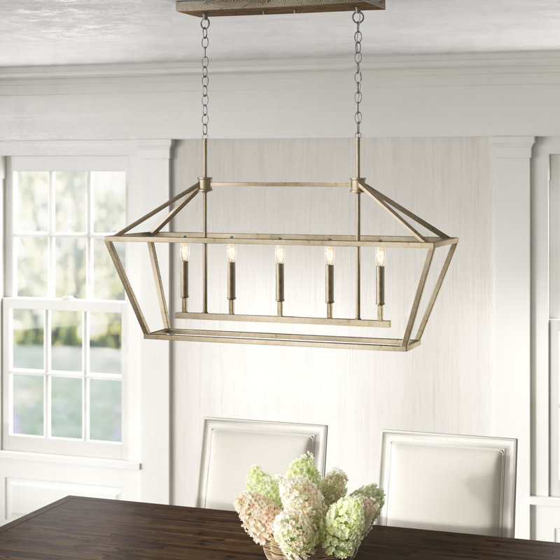 Glenhaven 5 - Light Kitchen Island Pendant, Vintage White