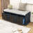 Rustic Storage Bench with 3 Rattan Baskets and Removable Cushion-1193220104