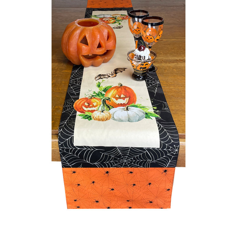 Floreta Rectangular Floral Fall Cotton Table Runner
