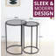 Blanton Glass Top Frame Nesting Tables-1808334805