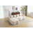 L-Shape Sectional Sofa with Curved Chaise-111842225