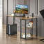 120Cm Rustic Industrial Rectangular Writing Desk, Study Desk, Home Office Furniture