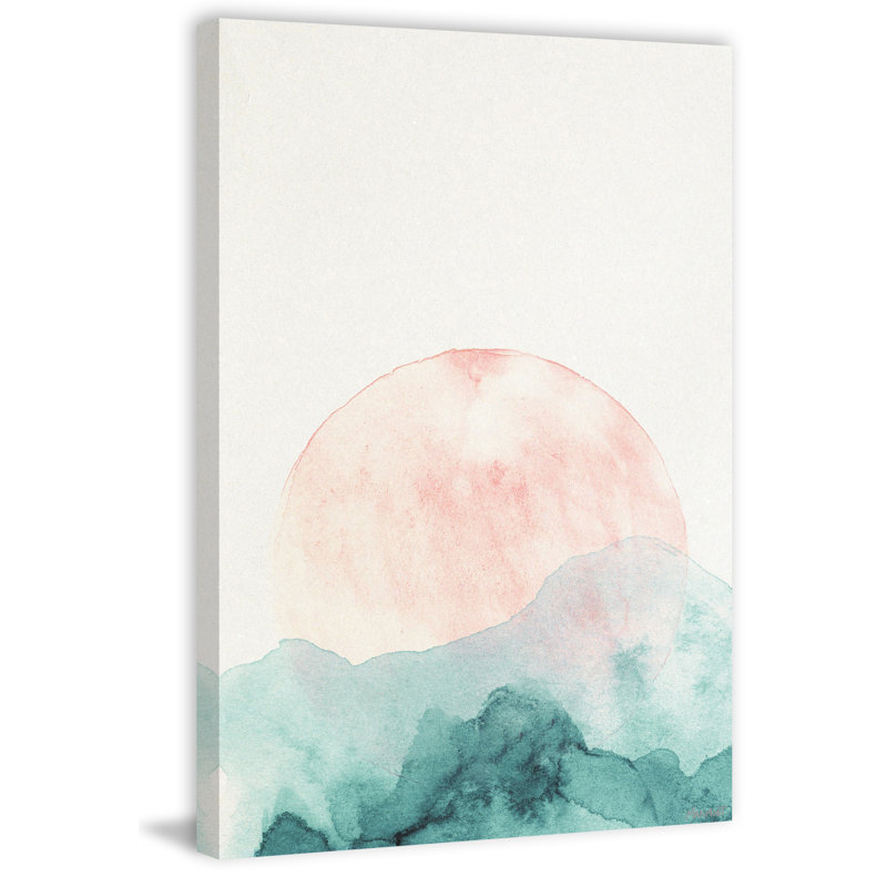 Mountain Sunrise - Wrapped Canvas Painting, 152 cm H x 101 cm W