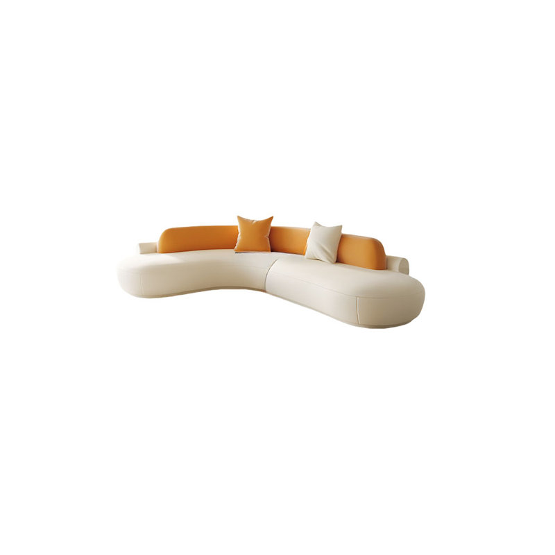 Italian minimalist corner shaped sofa, 5, 27.56" H x 110.23" W x 110.23" D