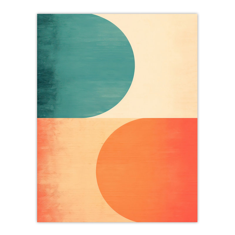 Wall Art Print Swipe Left Swipe Right Abstract Cold and Hot Match Painting Poster