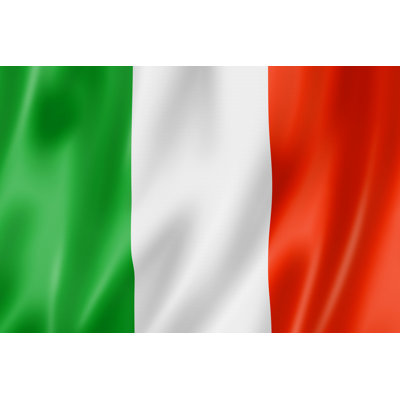 Italian Flag - Wrapped Canvas Print
