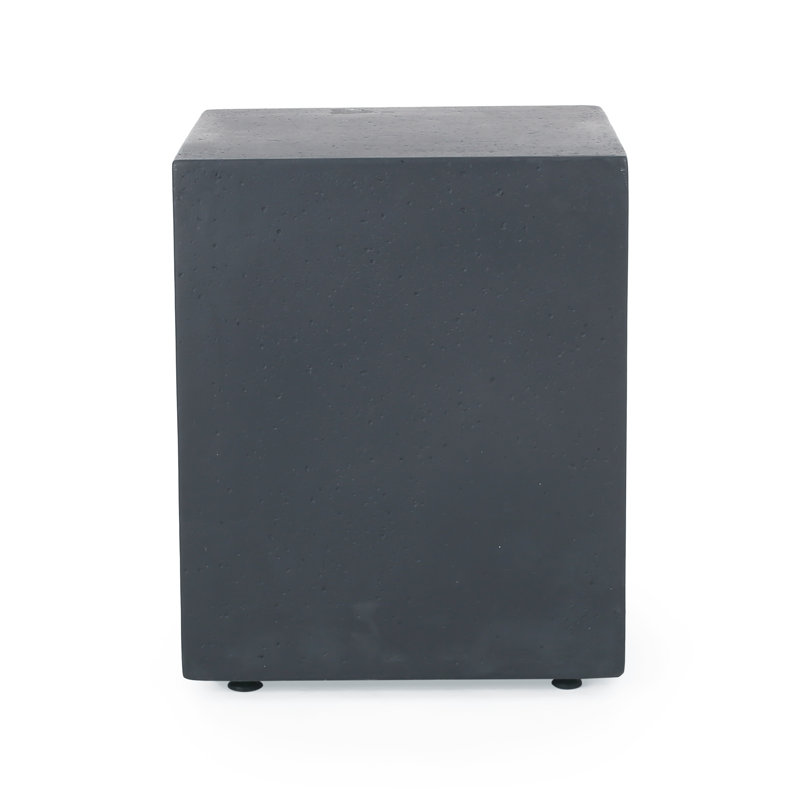 16.25'' Square Side Table Tank Holder, Dark Gray