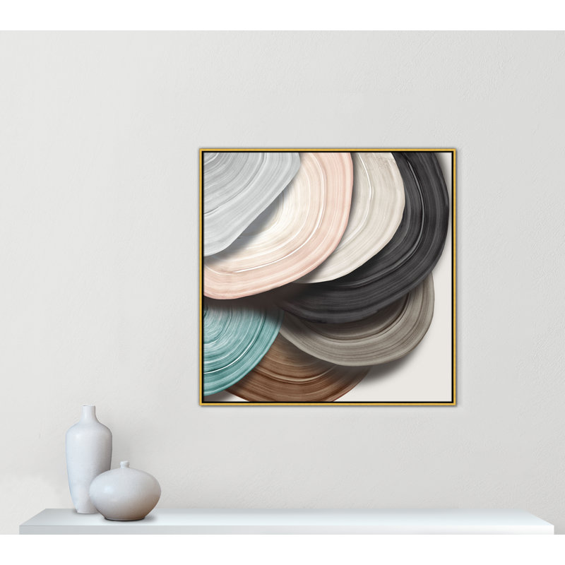 Disks I Print par Eva Watts, Or, H 41,5 po x l 41,5 po