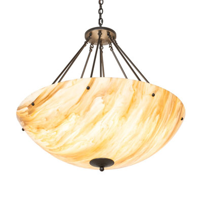 Luminaire suspendu bol / urne simple 8 lumières Nashrah