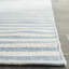 Ilona Striped Hand-Woven Flatweave Cotton Area Rug in Ivory/Light Blue-25415063