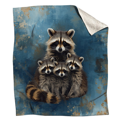 Famille de couvertures ratons laveurs