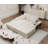 Modern Corduroy Convertible Combination Sofa Bed & Fluffy Oversized Lounge Chair Set, Extra Plush Double Sleeper Sectional for Contemporary Living Room-1482358840