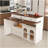 Kitchen Island With Extendable And Rotating Table, Wooden Kitchen Island With 4 Drawers-1981121269-1981121266