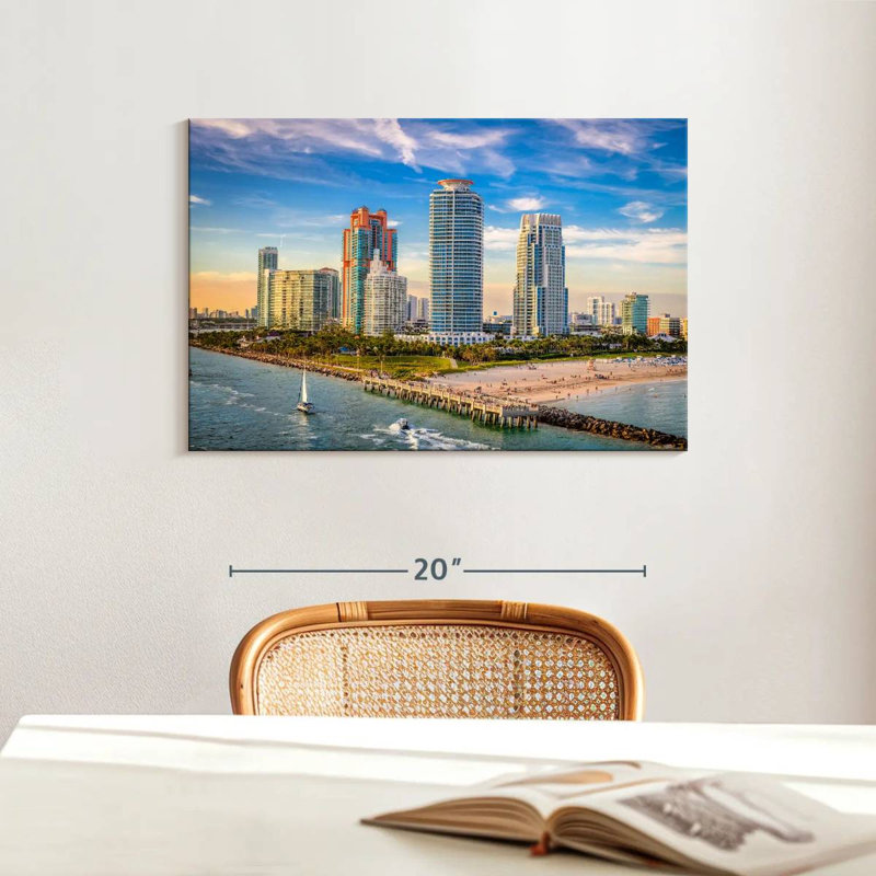 Gillard Coastal South Beach Miami, H 16 po x l 24 po
