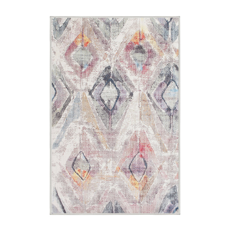 Tapis gris/bleu marine contemporaine, Rectangle 2 pi x 5 pi