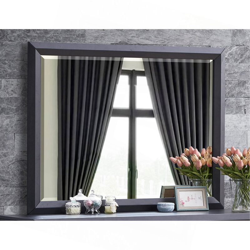 Miroir minimaliste, noir