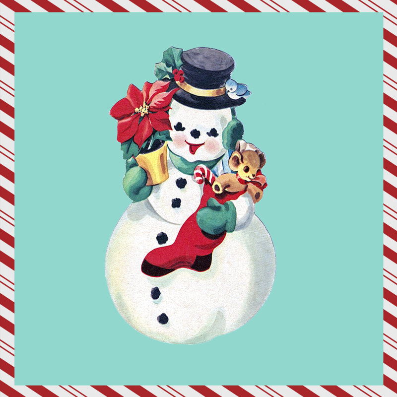 1955 Christmas I by Alicia Ludwig - Wrapped Canvas Painting, 91cm H x 91cm W x 3.8cm D