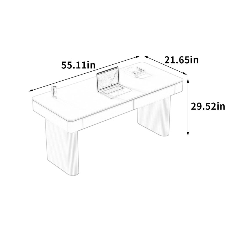 Dipaolo, H 29,52 po x l 55,11 po x P 21,65 po