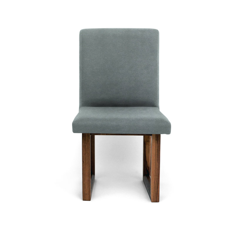 C2 W Upholstered Dining Chair, Mineral Velvet