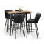 Precilla Upholstered Counter Stool with Metal Frame-1551829921