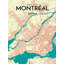 « montréal city map », reproduction d’impression sur affiche en tricolore-22633809