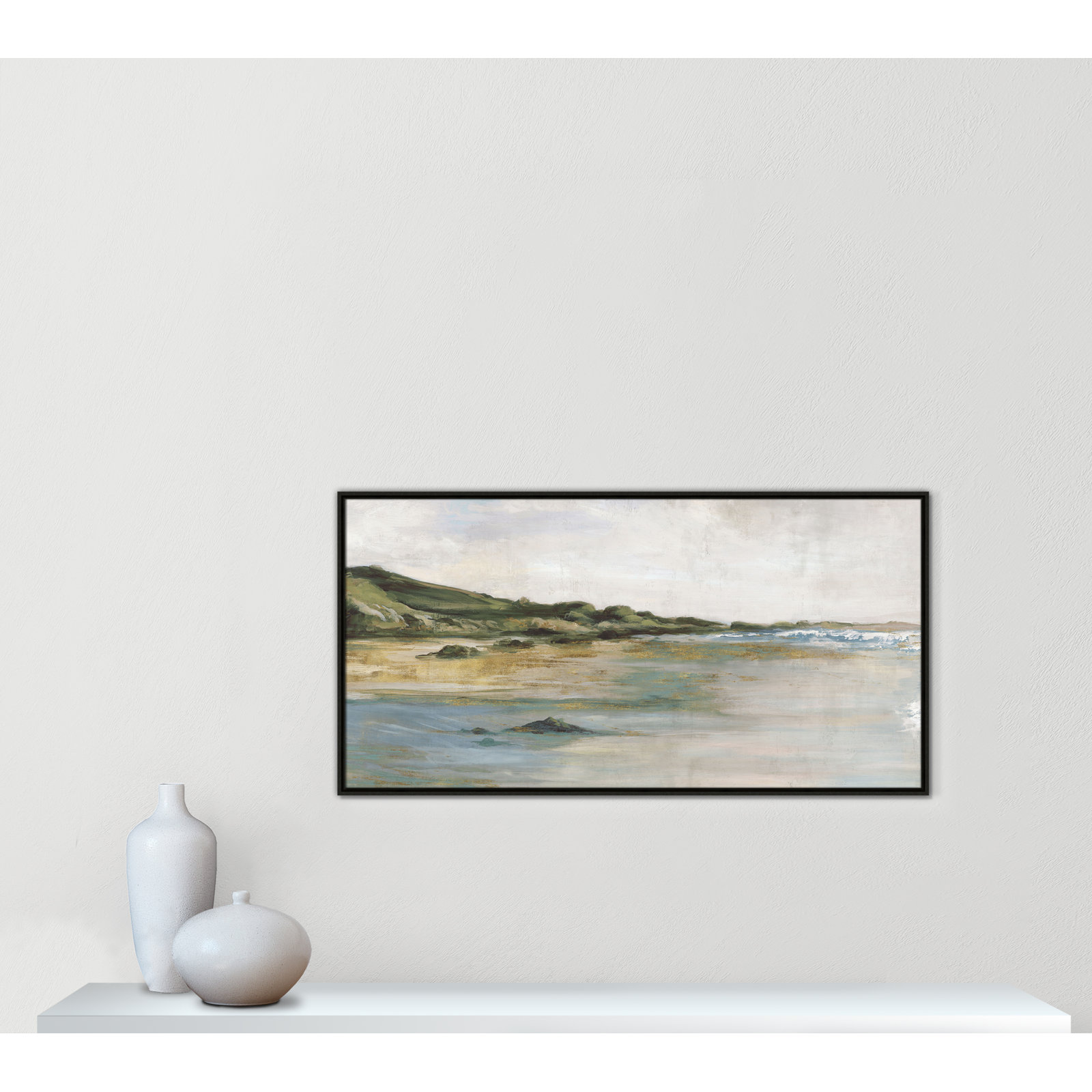 Cordoba "Tide's Edge" Print, Espresso, 25.5" H x 49.5" W