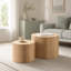 Tables d'appoint rondes en bois-130134391