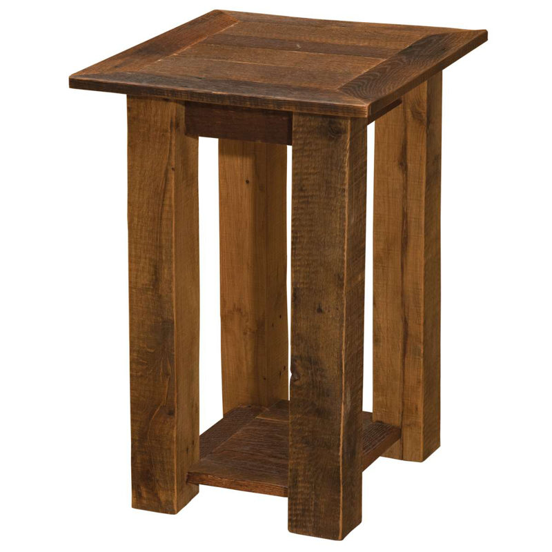 Fireside Lodge Barnwood Open End Table
