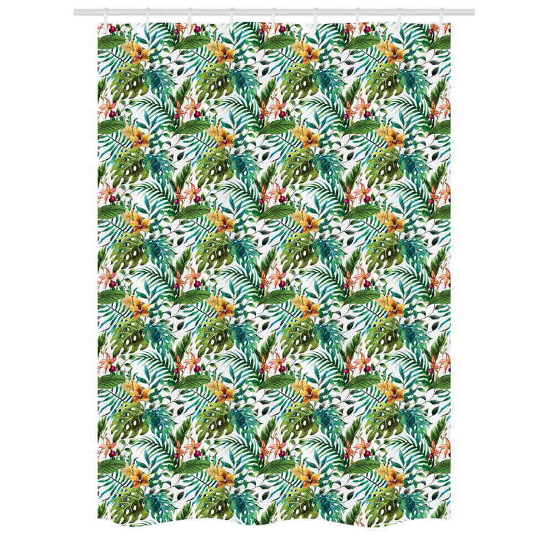 %100 Polyester Semi Sheer Curtain Single Panel, 54" W x 78" L