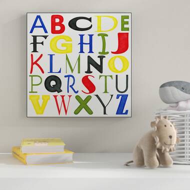 Kids Room Letters' Canvas Art Viv + Rae Size: 18 H x 18 W x 2 D