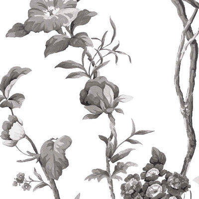  Floral Vine Russet Wallpaper