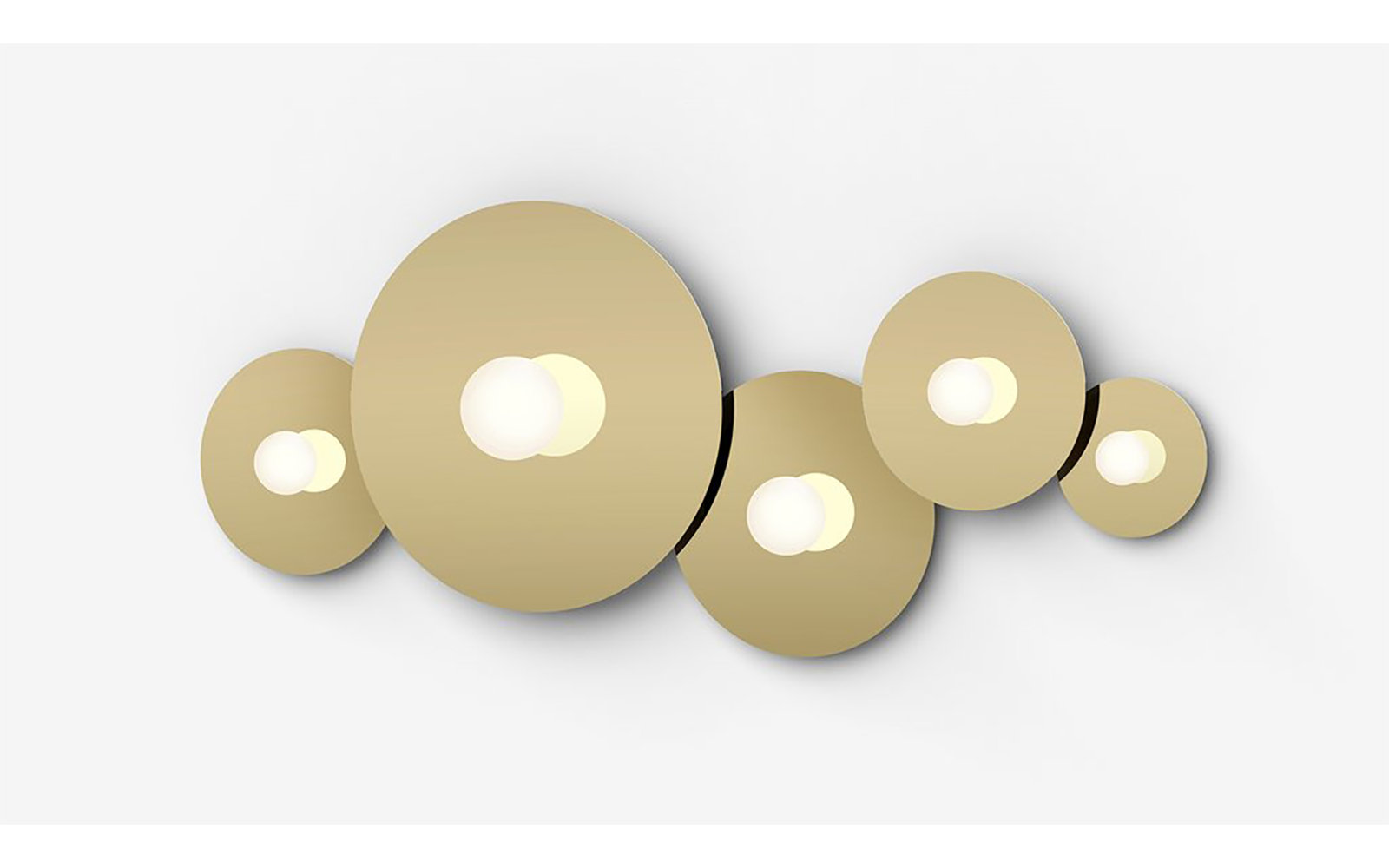 Bola Disc Single Light Flush Mount, Gunmetal, 6.5" H x 18" W x 18" D
