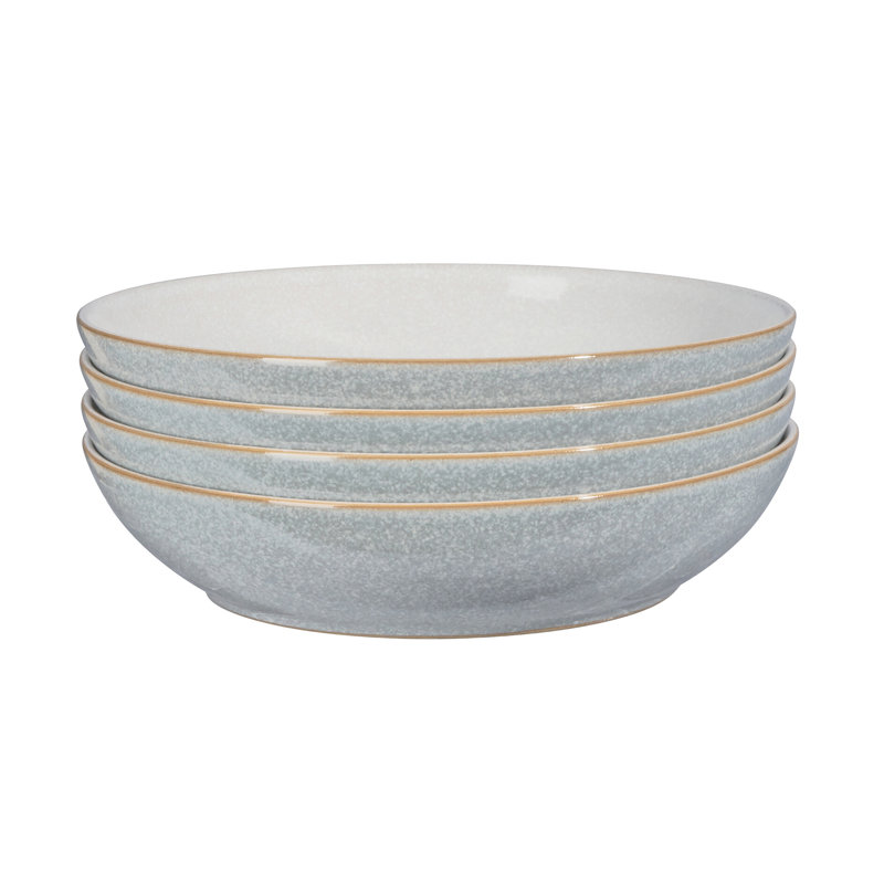 Toile naturelle 35,5 oz Bols à pâtes, Gris clair