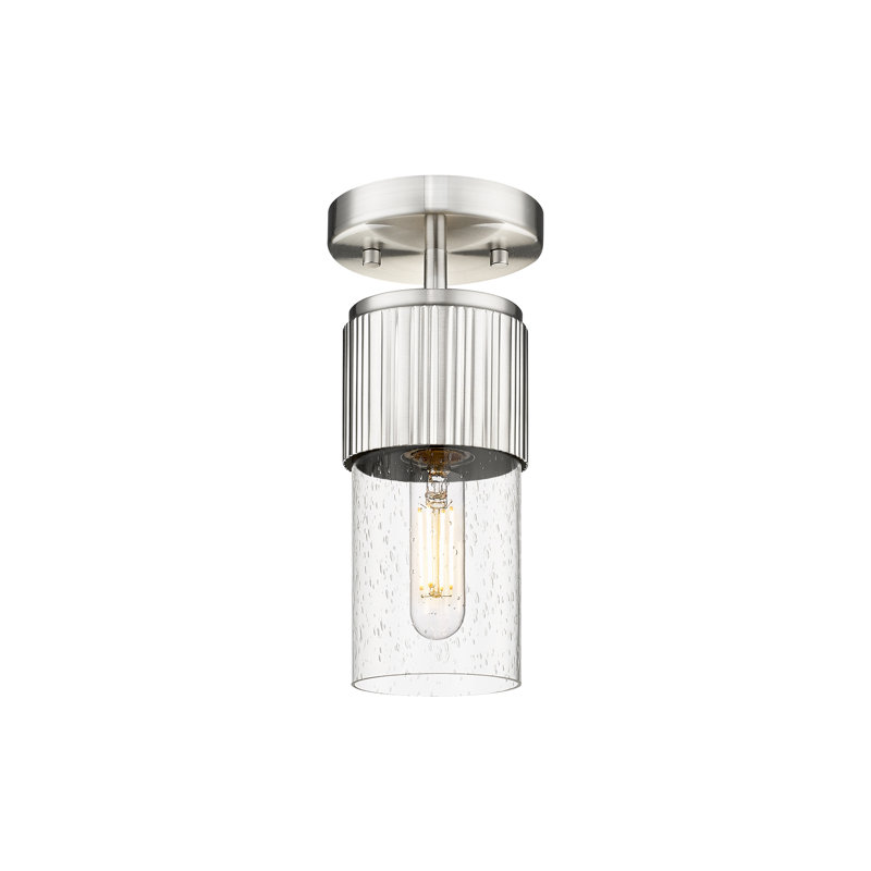 Plafonnier encastré 12 lumières Bolivar, Nickel satiné, H 8,75 po x l 4 po x P 4 po, Bullé
