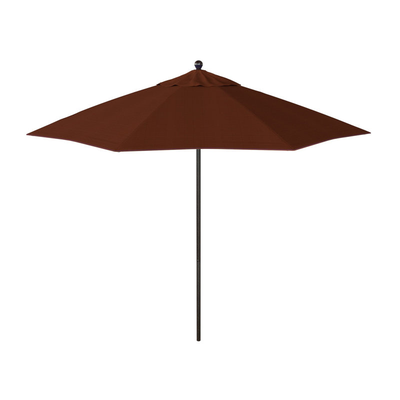 Parasol de marché 9 pi x 9 pi Hiott, Terre cuite - oléfine