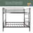 Twin Over Twin Bunk Bed, Metal Frame With Ladder-1936205422-1936205417