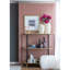 Console à 3 niveaux 48,5 x 16,5 x 50 po, tablette miroir en or noir