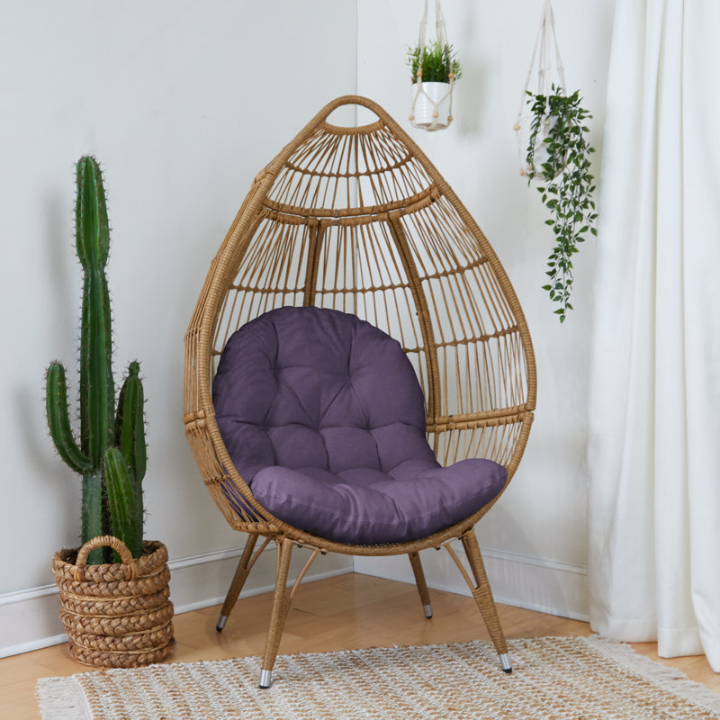 Seat Egg Chair Cushion, Dark Lilac