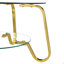 Table basse à structure métallique en verre trempé double couche-1480764417